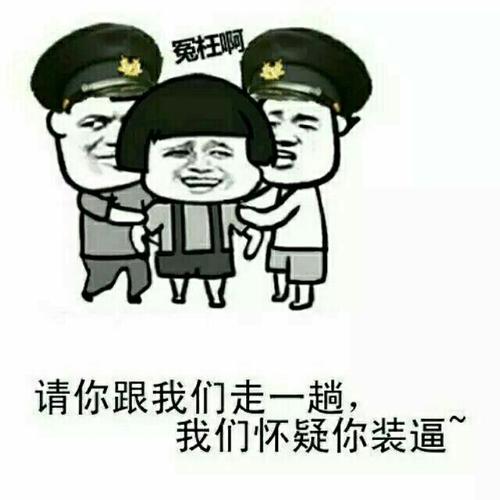 冤理啊,请你跟我们走一趟我们怀疑你装逼