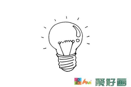灯泡简笔画图文教程 彩色的 超简单画法怎么画简笔画教程