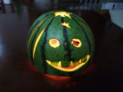 儿童西瓜灯图片