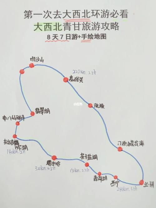 大西北青海旅游99超详细攻略 手绘地图_旅行_手绘_敦煌_旅游攻略