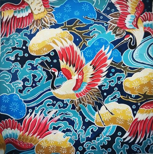色彩构成||中国传统图案_色彩构成_素材_中国传统_颜料_毛笔_文化