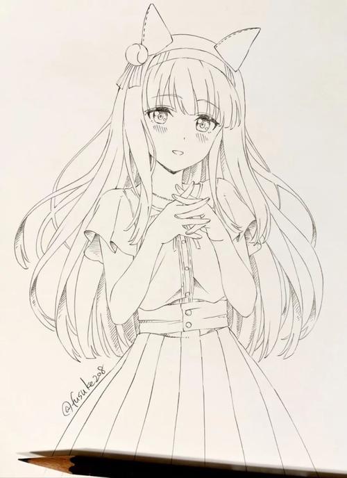 劳斯好会画!漫画少女线稿临摹合集!