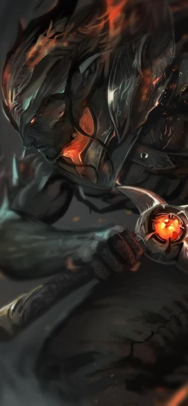 2k手机竖屏分辨率1242x2688lol英雄联盟疾风剑豪亚索黑夜使者皮肤21