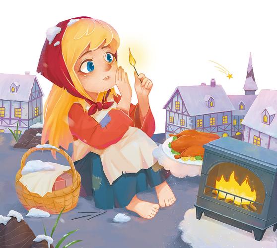 《安徒生童话》童书封面插画|插画|商业插画|暴躁的小虾 - 原创作品