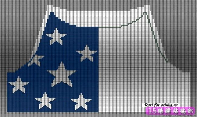 各种各样星星元素的毛衣编织图案和织法图解