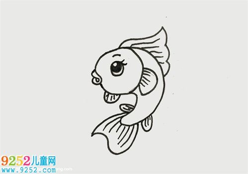小鱼怎么画简单又好看 金鱼简笔画,小鱼简笔画教程