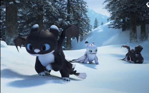 未上映的驯龙高手短片快来看没牙仔的宝宝敲可爱