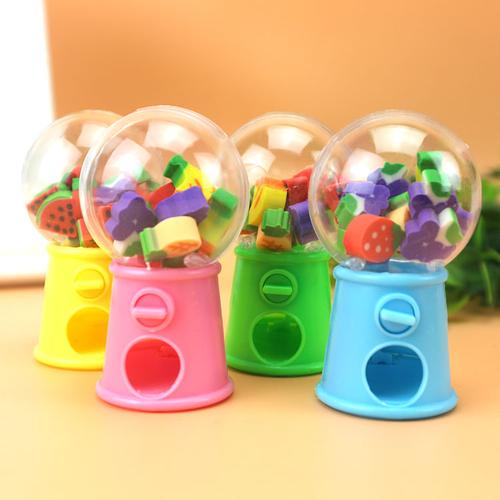 儿童扭蛋机橡皮小型橡皮擦奇趣造型迷你可爱玩具幼儿园小学生礼品