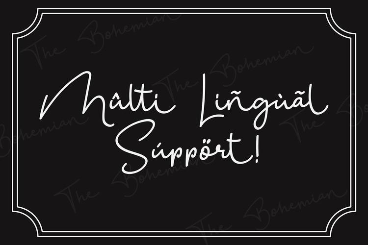 简单优雅波希米亚的风格签名字体simpleandelegantbohemianstyle