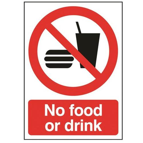 picture of no food or drink sign