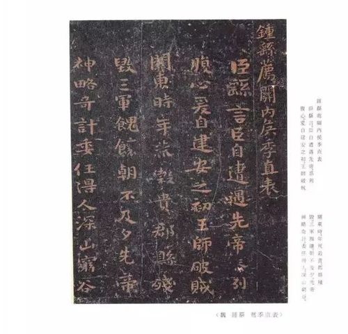 钟繇荐季直表书法家钟繇小楷书法字帖