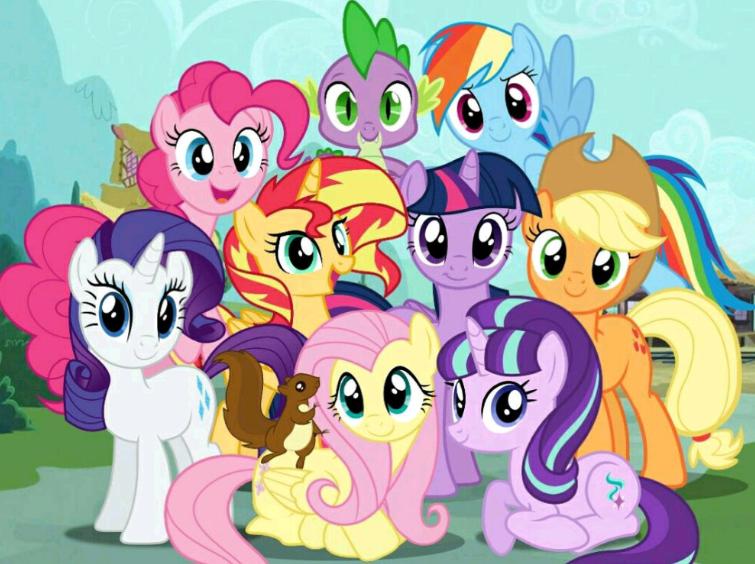 小马宝莉拟人化化身二次元女生你喜欢碧琪还是紫月