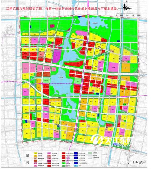 大江东中心区单元控规草案公示,明确范围,定位杭州城市东部副中心