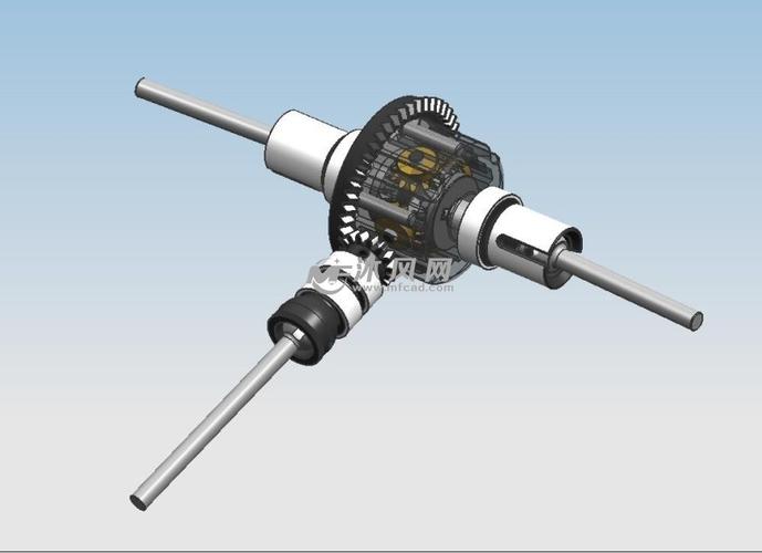 汽车差速器3d模型设计