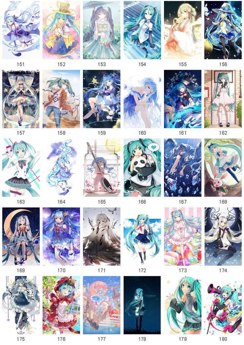 初音 第21款 星幻卡贴【图片 价格 品牌 报价】-京东