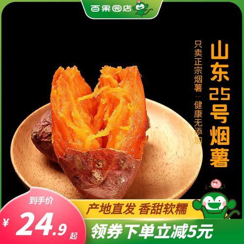 pago joy百果心享 百果园山东25号烟薯 红心蜜薯5斤