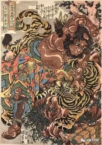 看日本浮世绘大师如何画水浒?