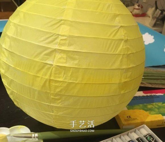 小黄人灯笼制作方法简单卡通灯笼的改造教程