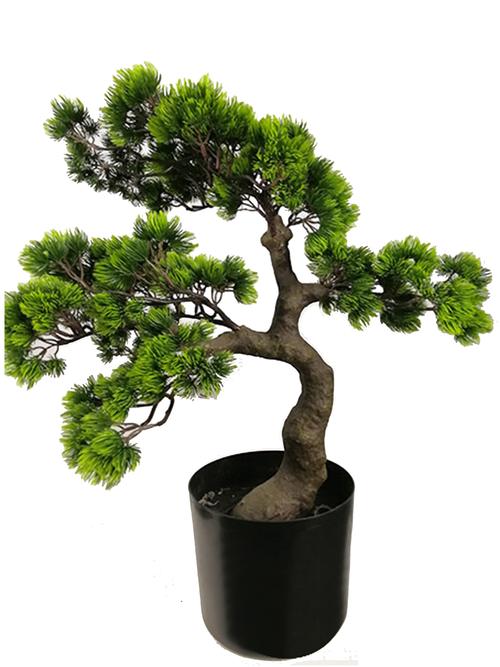 高品质人造植物迎宾松盆景树顶级销售植物装饰室内