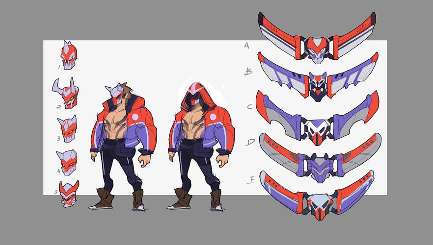 《传说对决》游戏原画-纳克罗斯-皮肤-跑酷