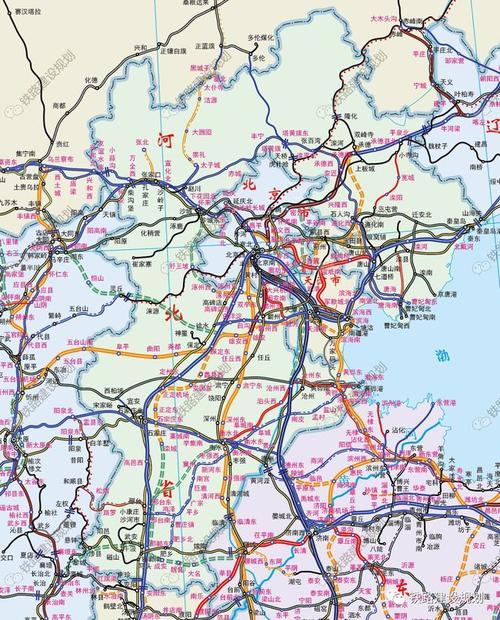 河北省铁路建设规划示意图▼