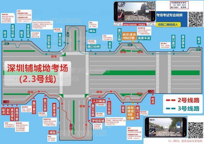 最新深圳平湖辅城坳科目三考场视频路线图1234路线高清