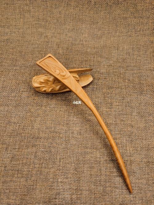 桃木雕刻木制发簪复古风_复古风_发簪_木雕_配饰_古风