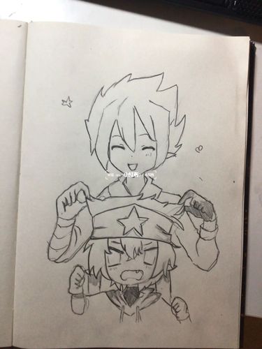 凹凸世界手绘 动漫 简单_凹凸世界_动漫_手绘_凹凸世界雷安_文化_绘画