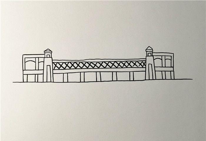 武汉长江大桥怎么画