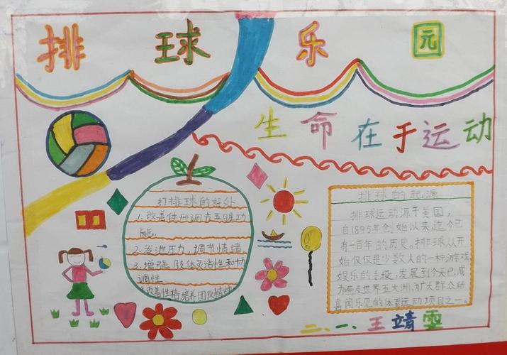 排球精神手抄报图片大全