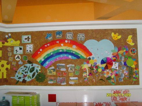 《七彩世界》主题墙面布置