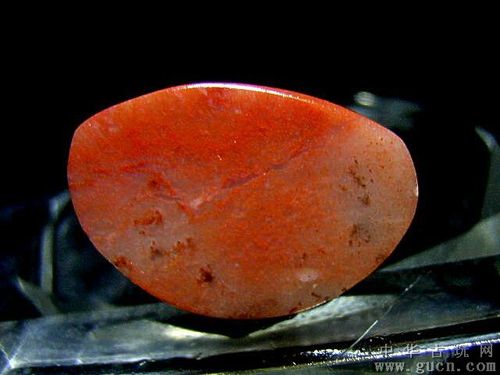 寿山石 水洞桃花冻 老料 椭圆印面随形章 a812-13