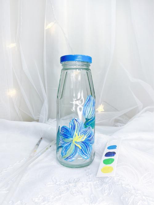 旧物改造|这么画透明玻璃瓶太美了「附教程」_颜料_广州自由行热门