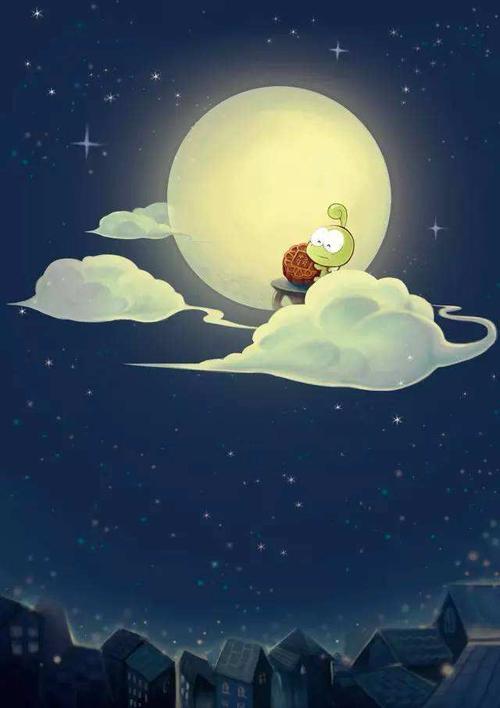 还是小宝贝们看见傍晚挂在天边的月亮?