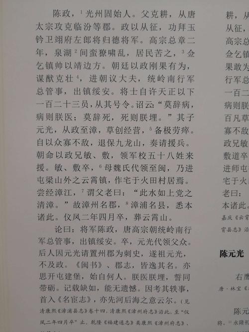 见清《漳浦县志》卷十四记载:陈元光的父亲陈政,固始人.