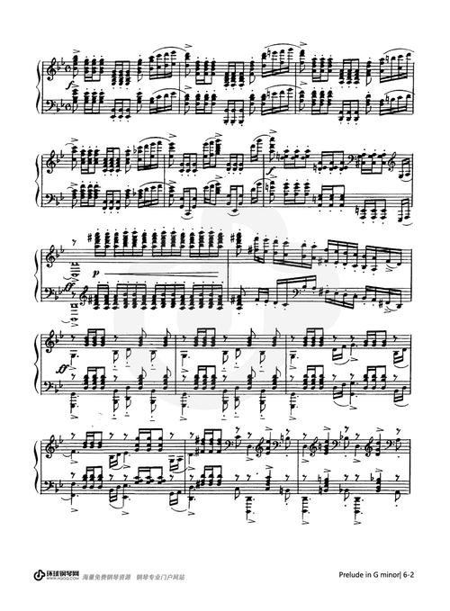 g小调前奏曲(op.23 no.5)-拉赫玛尼诺夫