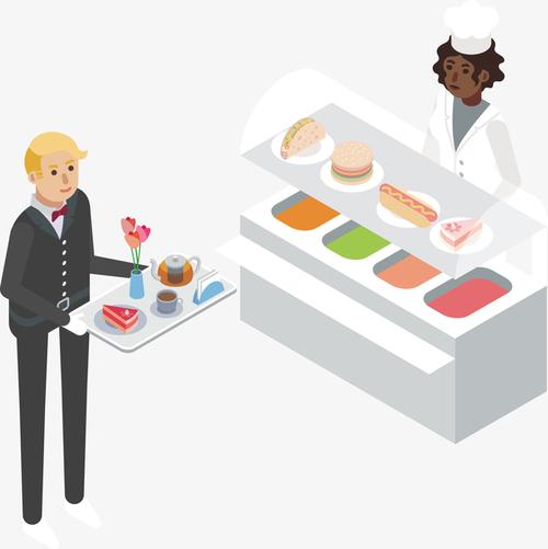 吃自助餐的男子下载