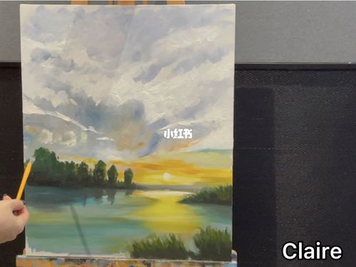 油画 朝阳和云_油画_文化_绘画