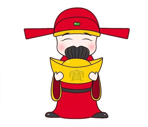财神爷怎么画彩色财神爷简笔画的画法步骤图解教程