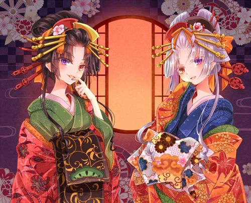 插画特辑花街之花花魁特辑