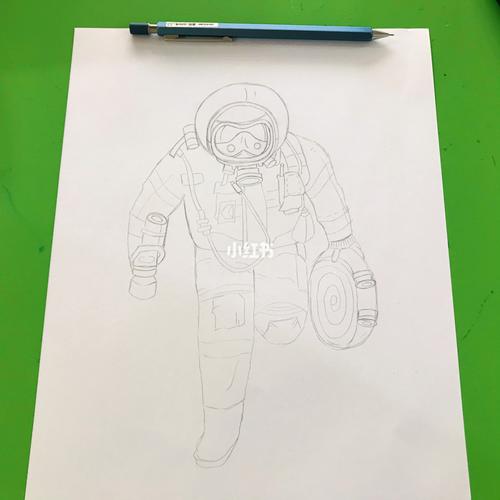 马克笔画 手绘画 消防员_绘画_马克笔_文化_绘画