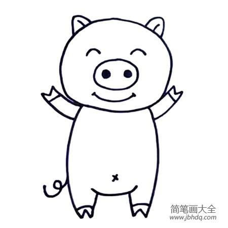学画猪的图片