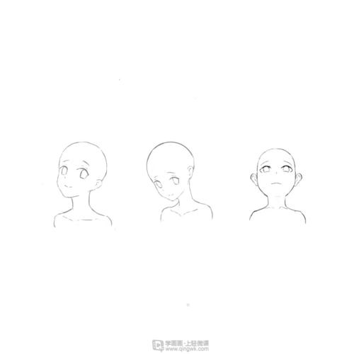 作业:动漫人物头部仰视,俯视的画法训练 - 00 - 轻微课