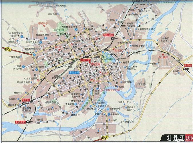 牡丹江自驾游地图--旅游地图