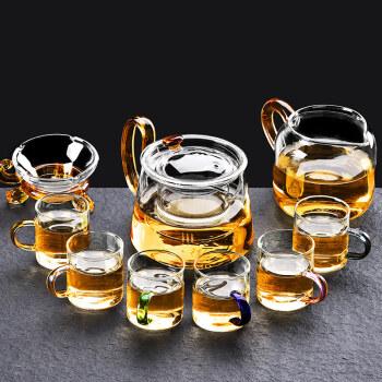 6060轻奢高端功夫茶具套餐玻璃套装用办公室会客厅简约小茶盘懒人