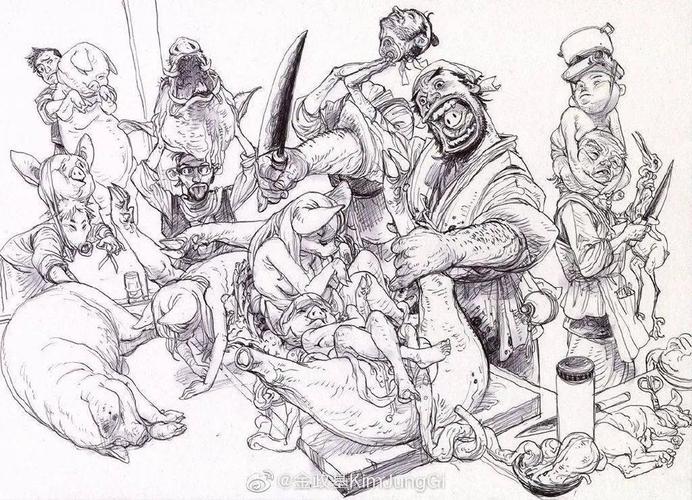 金政基无稿速写,揭露"人肉打印机"背后不为人知的秘密