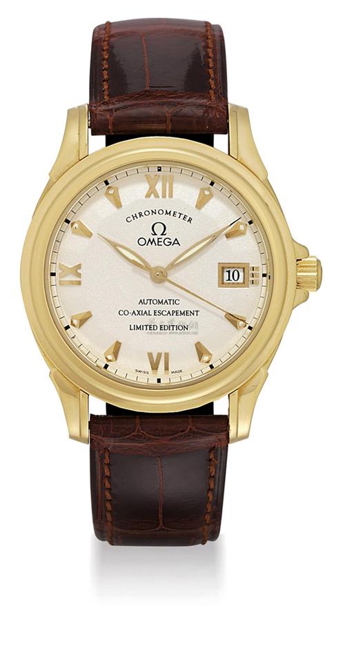 an 18k gold limited edition automatic wristwatch with sweep