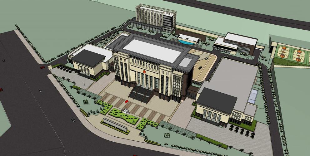 简欧风格高层办公楼