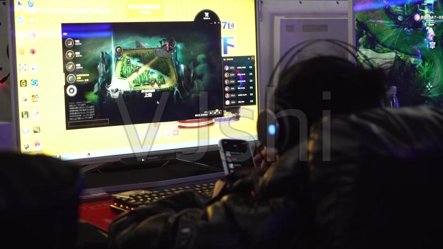 网咖网吧英雄联盟网络游戏上网_1920x1080_高清视频