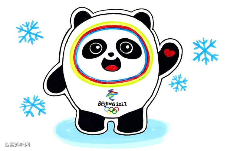 教你画可爱的冰墩墩简笔画